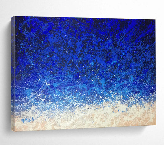 Blue - White Splash Art for Coastal Café Nautical - Themed Walls DLZ3228