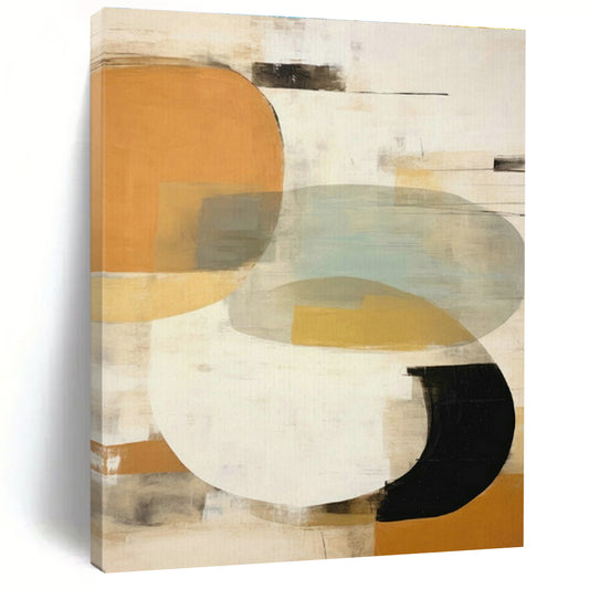 Mid - Century Modern Geometric Art for Office Lounge & Retro Home Den DLZ1632