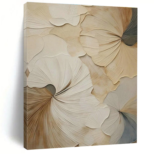 3D Ginkgo Leaf Art for Elegant Living Room & Spa Retreat DLZ1390