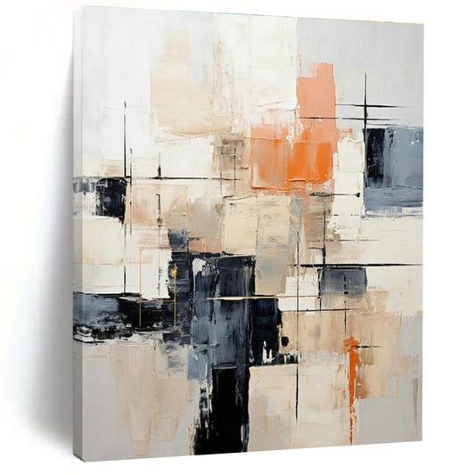 Modern Geometric Abstract Art for Corporate Office Reception Walls DLZ0269