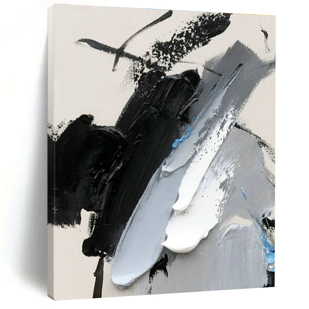 Gray - Blue Abstract Art for Coastal Home Balcony & Nautical - Themed Restaurant DLZ1658