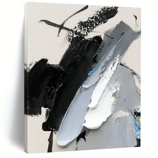 Gray - Blue Abstract Art for Coastal Home Balcony & Nautical - Themed Restaurant DLZ1658