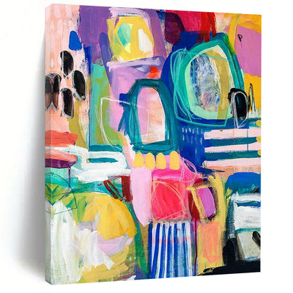 Colorful Geometric Art for Modern Coworking Space Break Areas DLZ0093