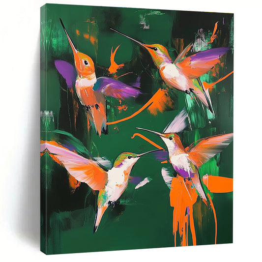 Colorful Hummingbirds for Tropical - Themed Café & Lively Home Sunroom STSC1014