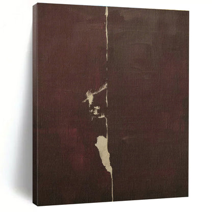 Dark Brown Line Abstract Art for Rustic Home Office & Art Gallery DLZ1156
