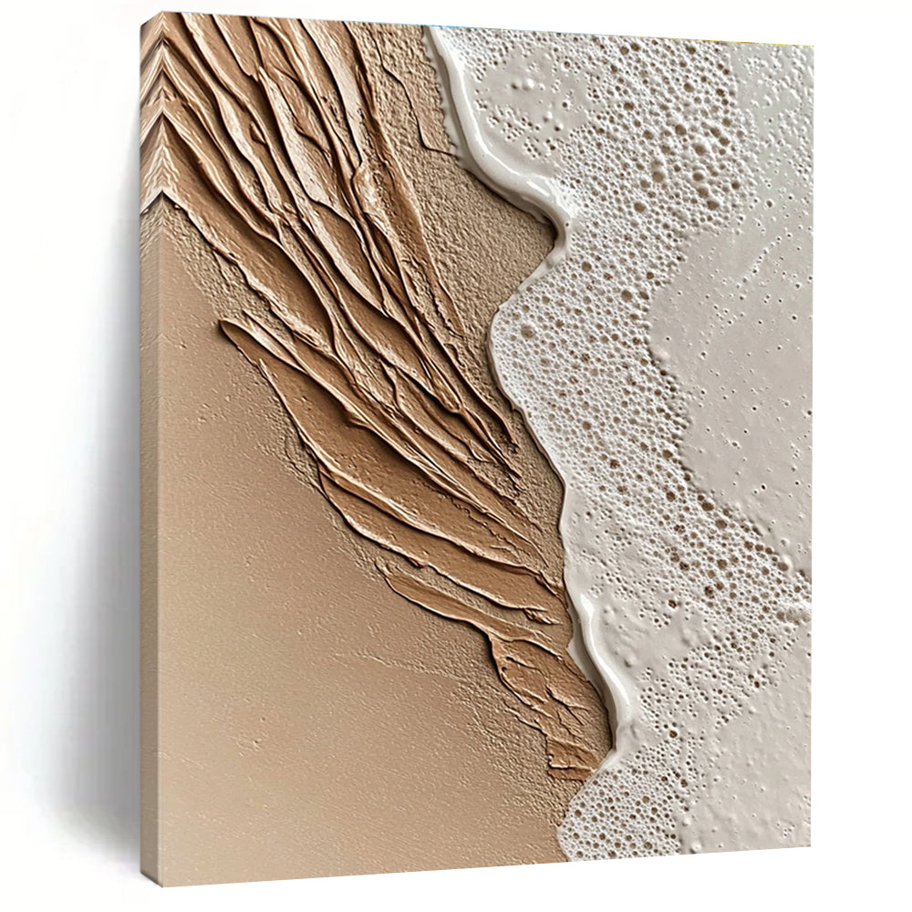 Textured Beach Scene for Coastal Home Dining Room & Wellness Retreat STSC943