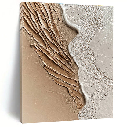 Textured Beach Scene for Coastal Home Dining Room & Wellness Retreat STSC943