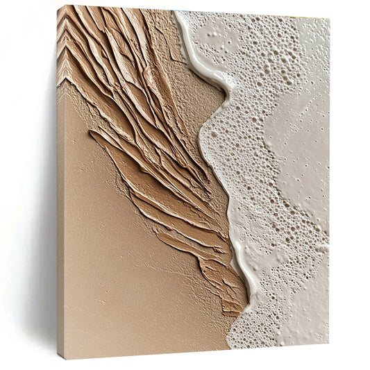 Textured Beach Scene for Coastal Home Dining Room & Wellness Retreat STSC943
