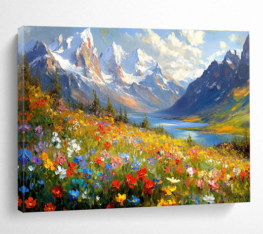 Breathtaking Alpine Art for Ski Chalet & Nature Lover’s Retreat SC581