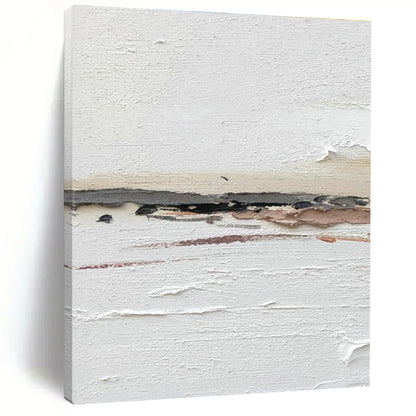 White - Based Abstract Art for Minimalist Home & Yoga Studio DLZ2364