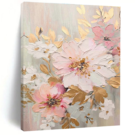 Gold - Leaf Flower Art for Vintage - Glamour Boudoir & High - End Fashion Boutique DLZ1397