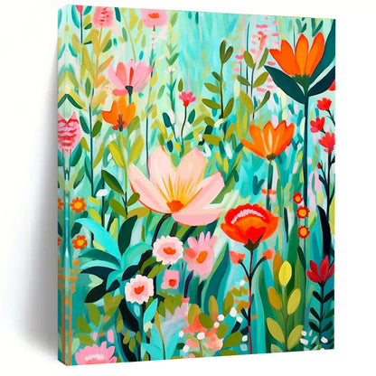 Flat - Style Flower Garden Art for Nursery & Boutique DLZ2295