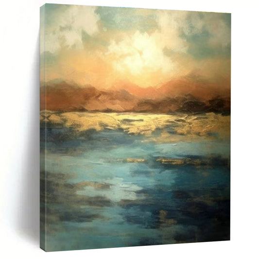 Seaside - Inspired Abstract Art for Coastal Home & Nautical Art Museum DLZ1925