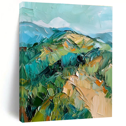 Textured Mountain Landscape for Adventure - Themed Lodge & Nature Art Gallery STSC187