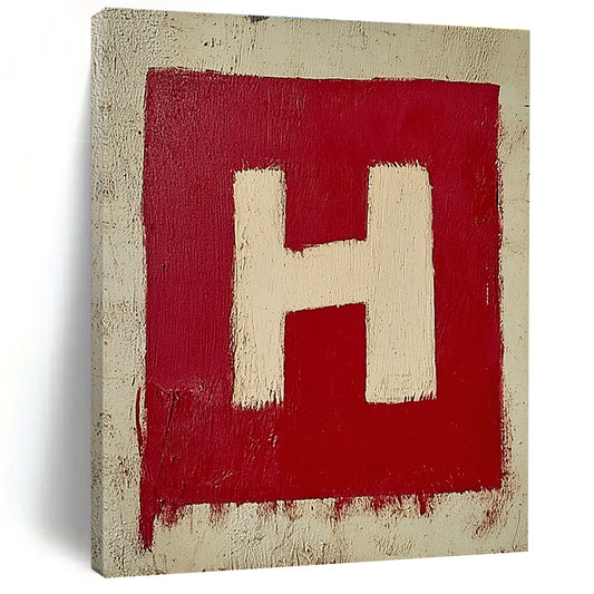 Red and White “H” for Industrial - Style Loft & Minimalist Office STSC1163