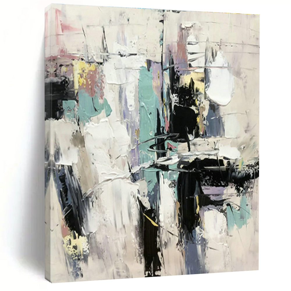 Colorful Block Abstract Art for Living Room & Art Studio DLZ0498