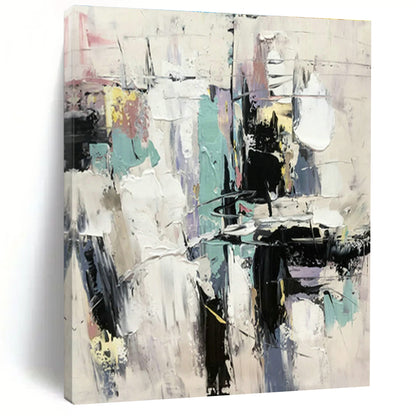 Colorful Block Abstract Art for Living Room & Art Studio DLZ0498