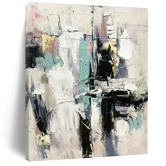 Colorful Block Abstract Art for Living Room & Art Studio DLZ0498