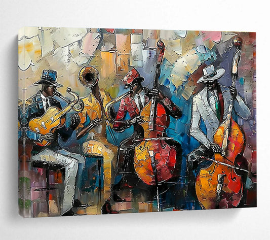 Jazz Band Performance Art for Music - Themed Bar & Lounge Spaces DLZ3145