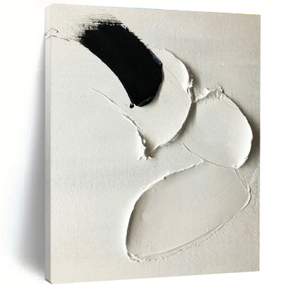 Black - White Textured Art for Monochrome Café & Modern Art Exhibition DLZ2365