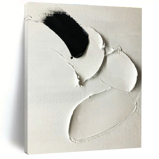 Black - White Textured Art for Monochrome Café & Modern Art Exhibition DLZ2365