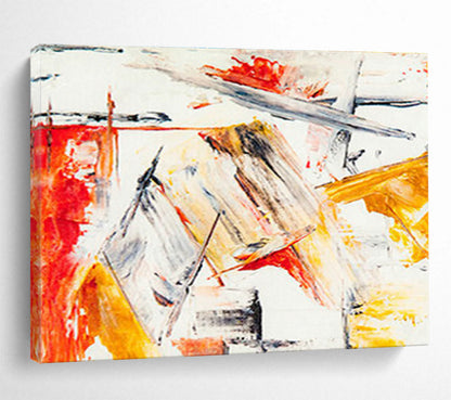 Dynamic Red - Orange Abstract Line Art for a Modern Office Seeking Focus and Creativity DLZ2784