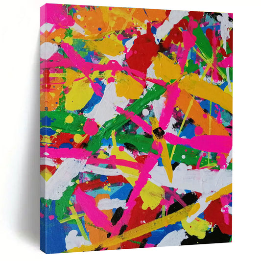 Colorful Splatter Abstract Art for Kids’ Playroom & Trendy Bar DLZ1267