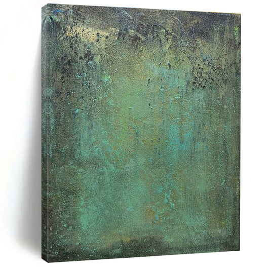 Teal - Green Textured Art for Coastal Home Office & Artistic Living Room DLZ1475