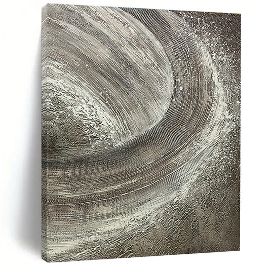Textured Gray Swirl Art for Industrial Loft & Modern Art Gallery DLZ2242