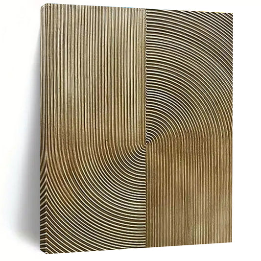Gold - Lined Abstract Art for Luxury Boutique & High - End Office Reception DLZ1772
