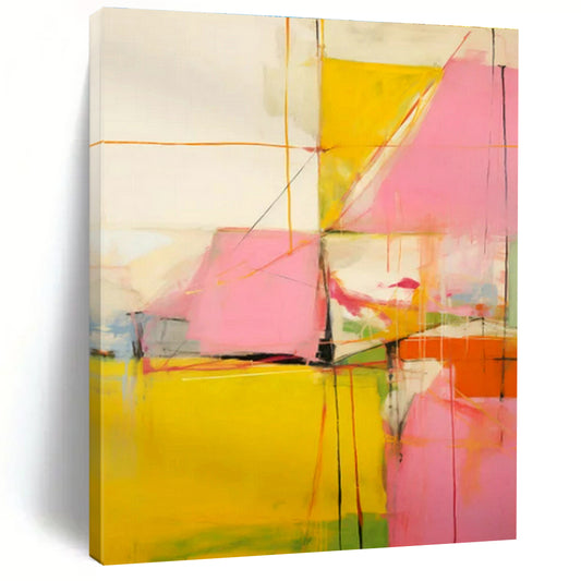 Colorful Geometric Abstract Art for Modern Office Breakroom & Creative Studio DLZ1760