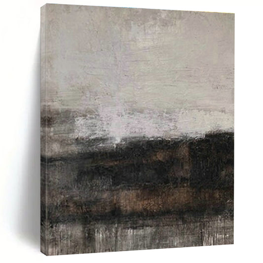 Gray - Black Textured Abstract Art for Industrial Loft & Minimalist Office DLZ1880