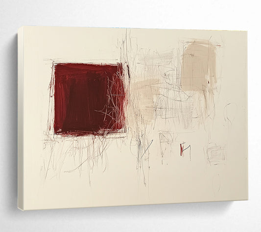 Expressive Abstract Art for Industrial Loft & Creative Workshop SC552
