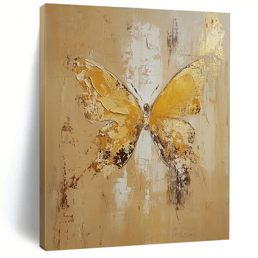 Textured Gold Butterfly for Elegant Bedroom & Sophisticated Living Room STSC252