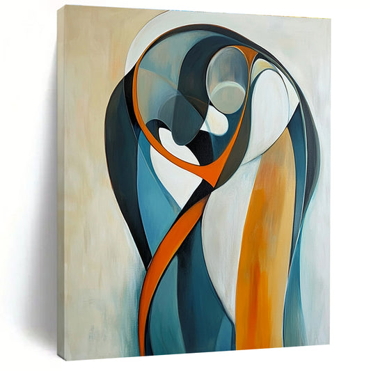 Curved Abstract Forms Art for Living Room & Gallery STSC711