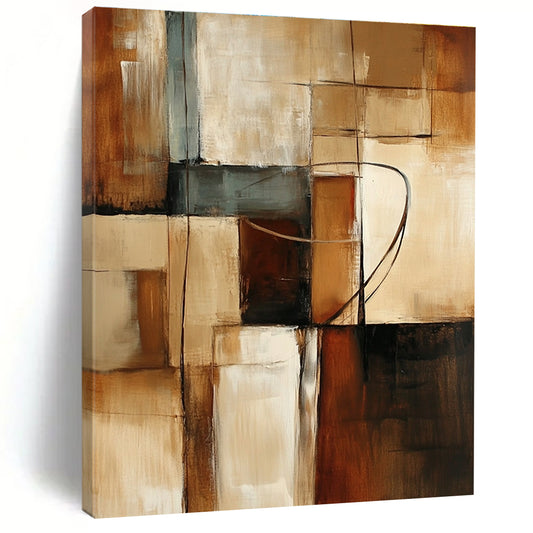 Geometric Neutral Color Blocks for Scandinavian - Style Home & Contemporary Art Gallery STSC751