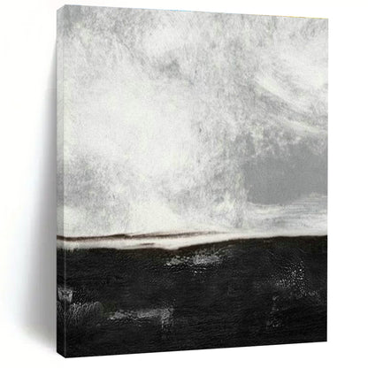 Monochrome Abstract Sea Art for Coastal Home Bedroom & Art - Themed Lounge DLZ2062