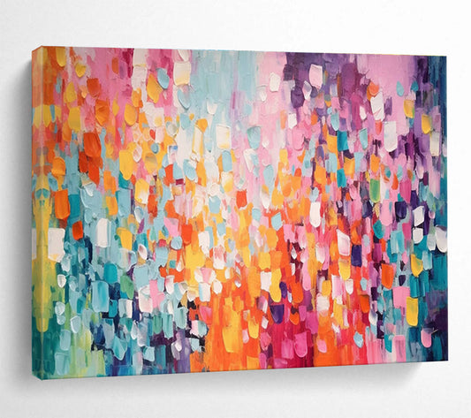 Pink - Toned Color Block Abstract Art for Women’s Boutique Dressing Areas DLZ3244
