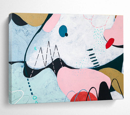 Colorful Soft - Shaped Abstract for Feminine Café DLZ2934