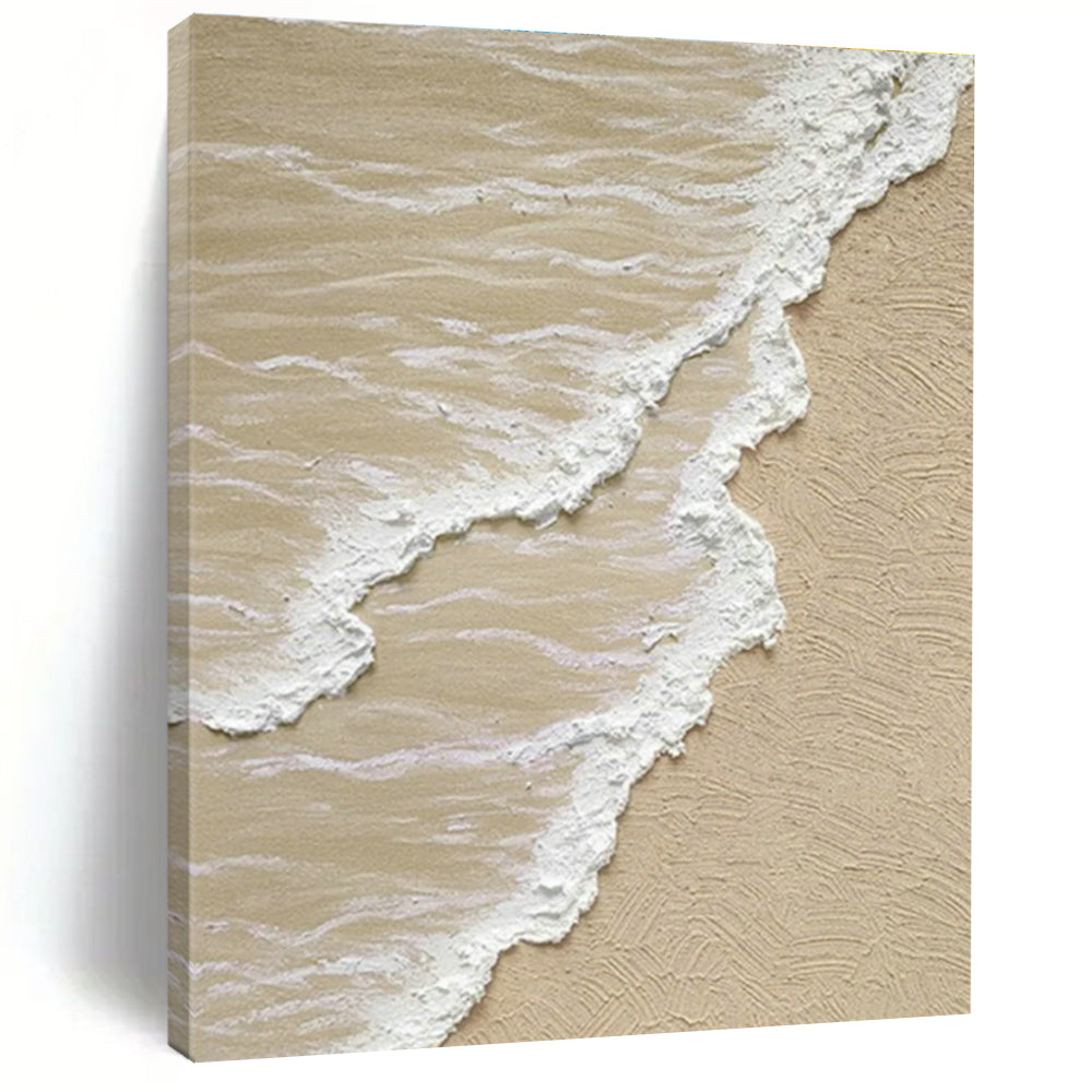 Textured Beach Wave Art for Coastal Resort Spa & Home Bedroom DLZ1150