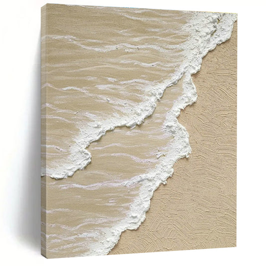 Textured Beach Wave Art for Coastal Resort Spa & Home Bedroom DLZ1150