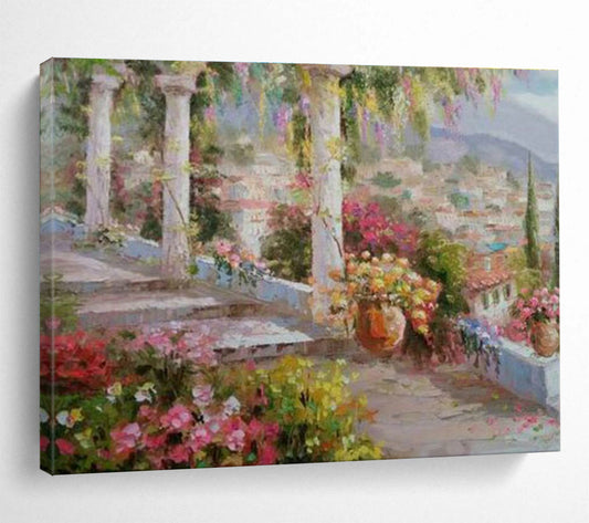 Mediterranean Garden View Art for European - Style B&B DLZ3047