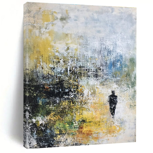 Figure in Colorful Landscape for Inspirational Office & Art - Themed Home STSC237