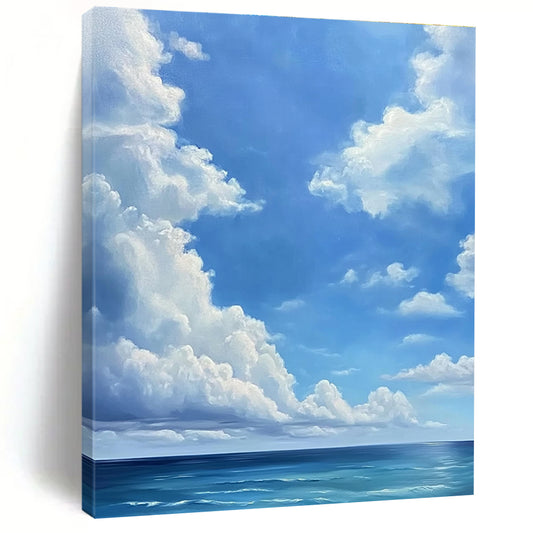 Sky and Sea Landscape for Coastal Home Living Room & Beachfront Hotel Lobby STSC923