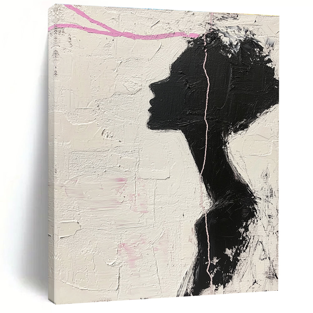 Black Female Silhouette Art for Feminist Space & Art - Themed Café STSC1091