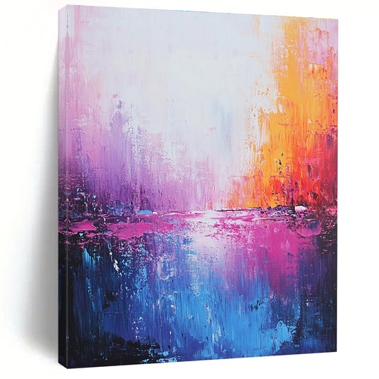 Vibrant Pink and Orange Abstract for Luxury Spa & Contemporary Art Space STSC345