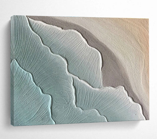 Blue - Green Textured Abstract for Coastal Spa DLZ2963