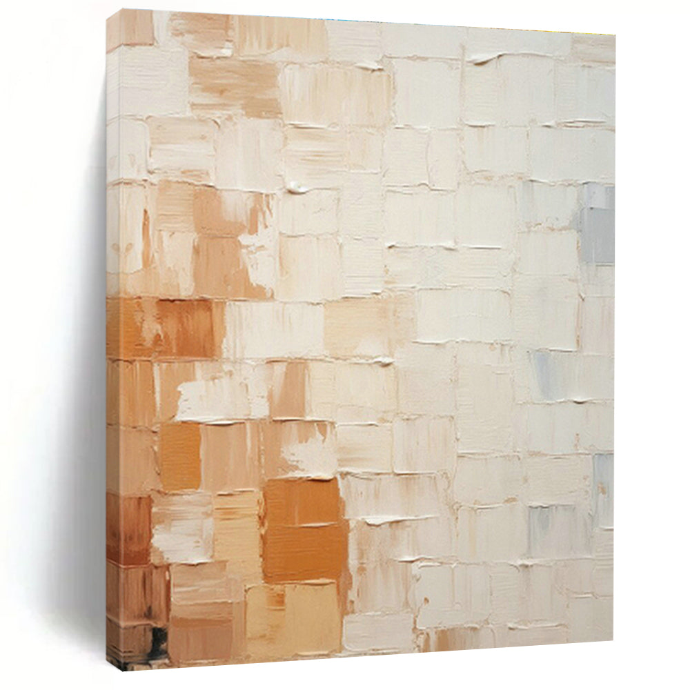 Warm - Brown Textured Abstract Art for Rustic Dining Room & Artisanal Bakery DLZ1338