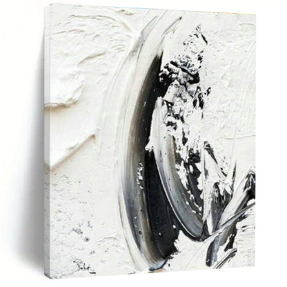 Black - White Brushstroke Art 1 for Bedroom & Office DLZ0372