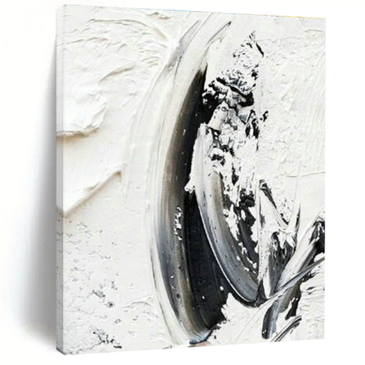 Black - White Brushstroke Art 1 for Bedroom & Office DLZ0372